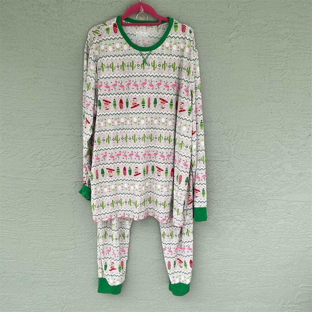 Jammies For Your Families Men's XL Festive Holiday Pajama Set